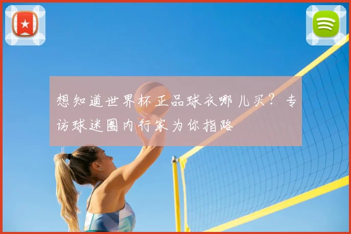 想知道世界杯正品球衣哪儿买？专访球迷圈内行家为你指路