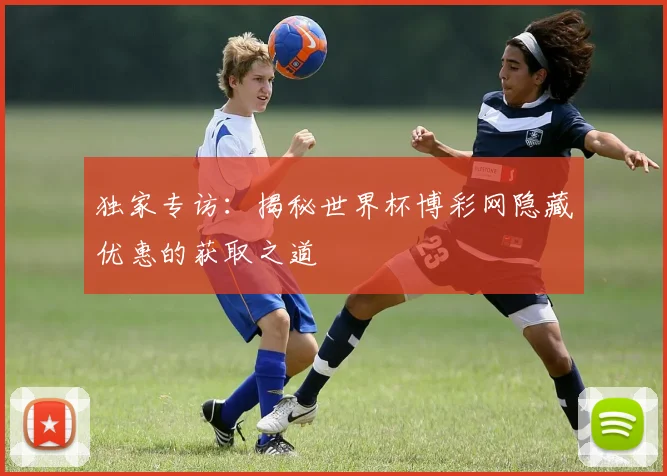 独家专访:揭秘世界杯博彩网隐藏优惠的获取之道
